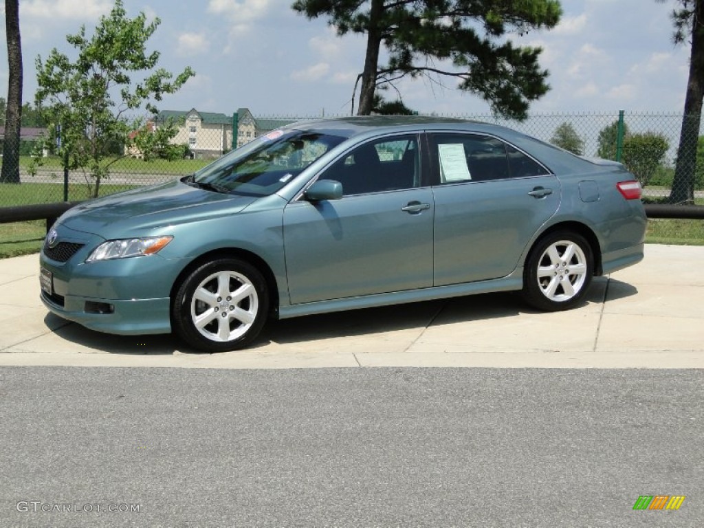 2009 Camry SE - Aloe Green Metallic / Charcoal photo #9