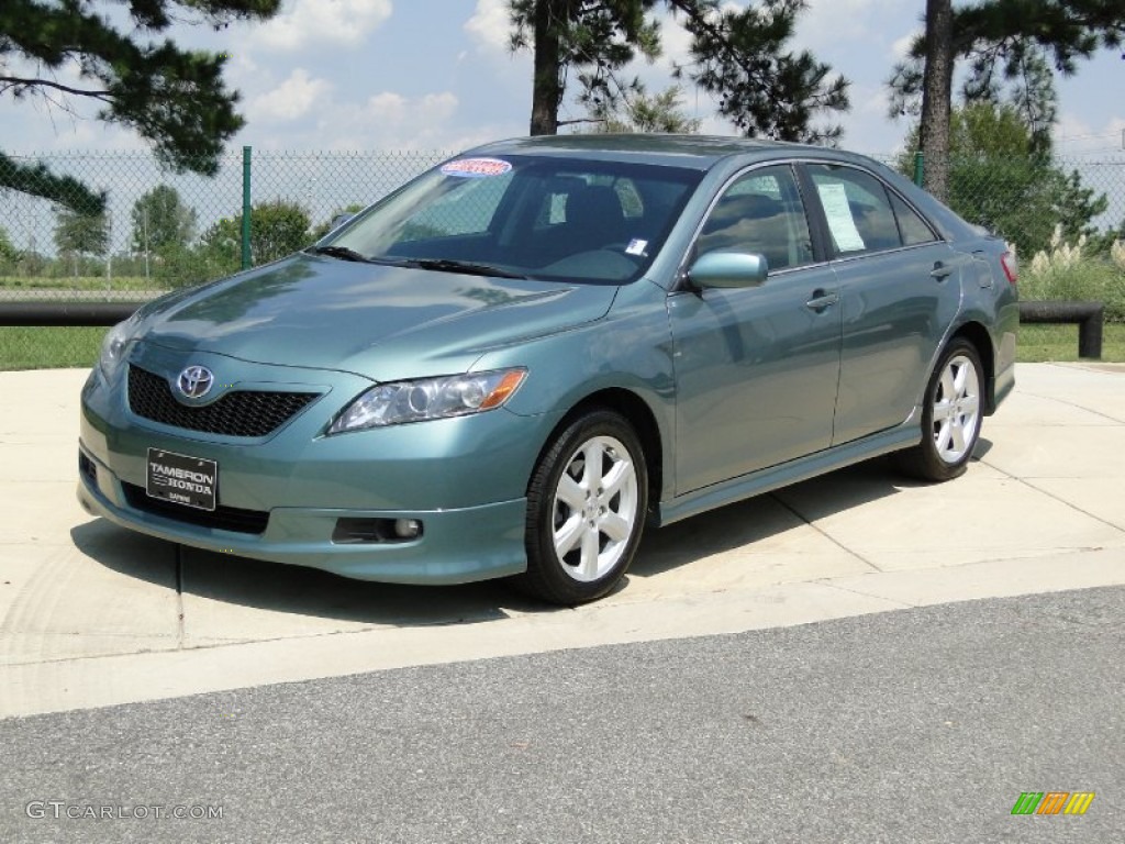 2009 Camry SE - Aloe Green Metallic / Charcoal photo #10