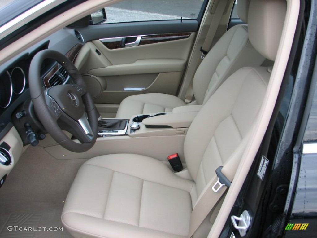 Almond Beige/Mocha Interior 2012 Mercedes-Benz C 300 Sport 4Matic Photo #56855450