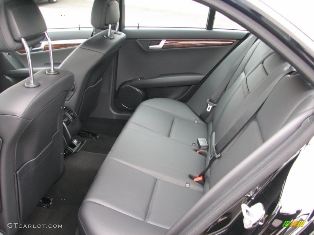Black Interior 2012 Mercedes-Benz C 300 Sport 4Matic Photo #56855510