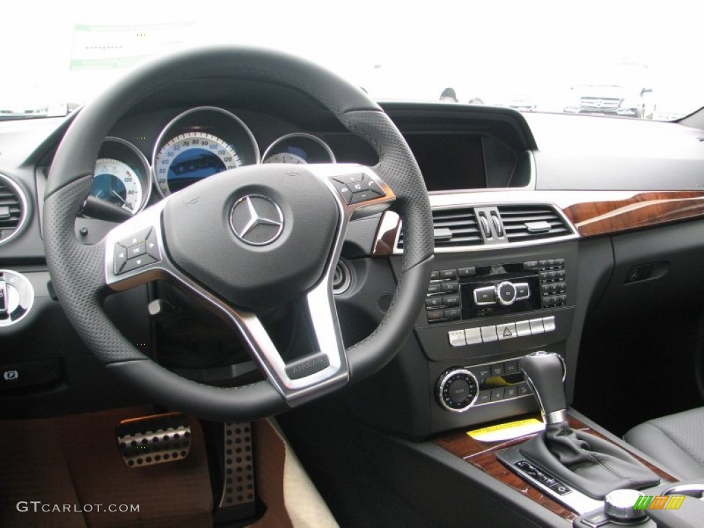 2012 Mercedes-Benz C 300 Sport 4Matic Black Dashboard Photo #56855519