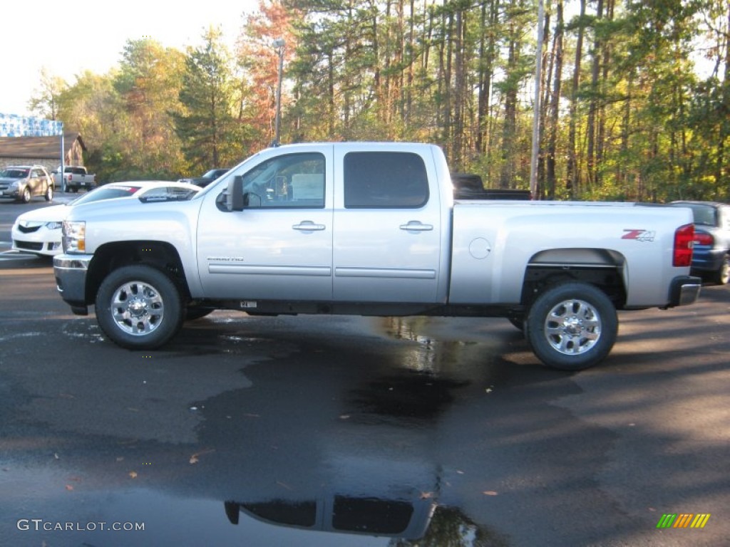 Silver Ice Metallic 2012 Chevrolet Silverado 2500HD LTZ Crew Cab 4x4 Exterior Photo #56855804
