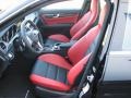 AMG Classic Red/Black 2012 Mercedes-Benz C 63 AMG Interior Color