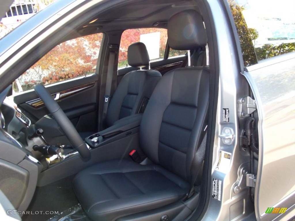 Black Interior 2012 Mercedes-Benz C 350 Sport Photo #56856312