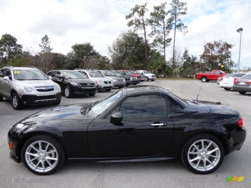 Brilliant Black 2010 Mazda MX-5 Miata Grand Touring Hard Top Roadster Exterior Photo #56856560