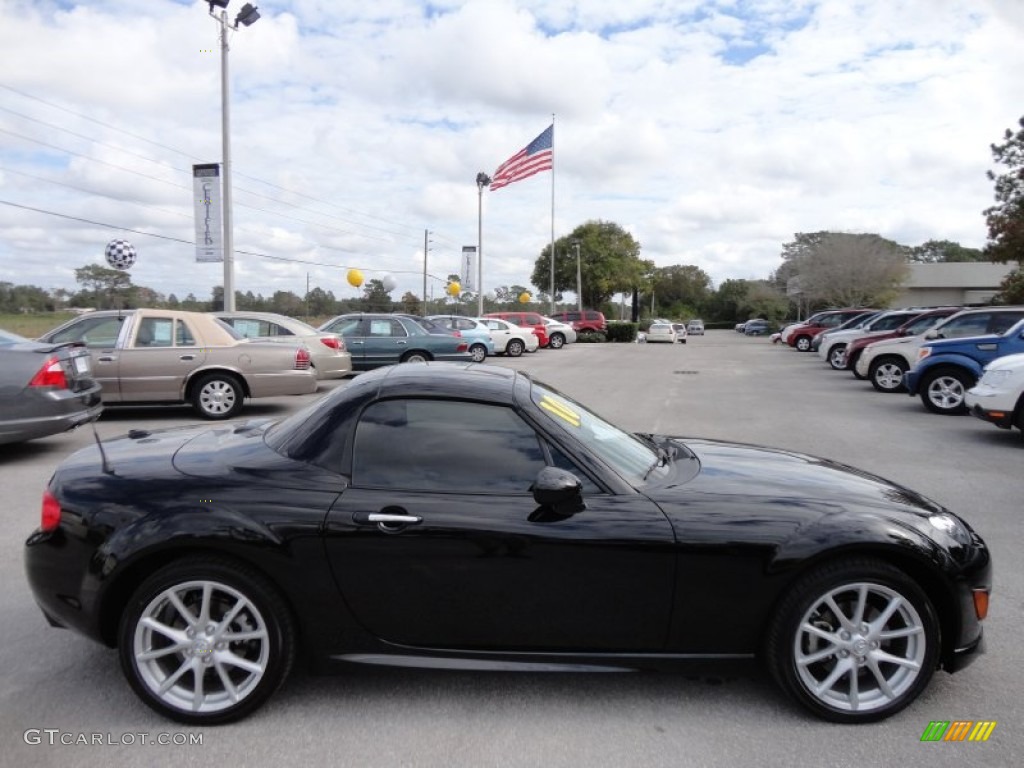 Brilliant Black 2010 Mazda MX-5 Miata Grand Touring Hard Top Roadster Exterior Photo #56856626