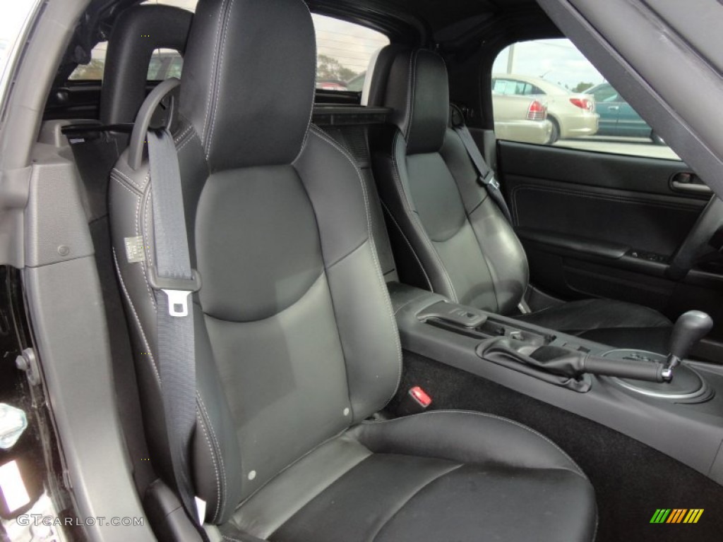 Black Interior 2010 Mazda MX-5 Miata Grand Touring Hard Top Roadster Photo #56856647
