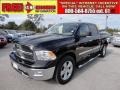 Brilliant Black Crystal Pearl 2009 Dodge Ram 1500 Big Horn Edition Crew Cab