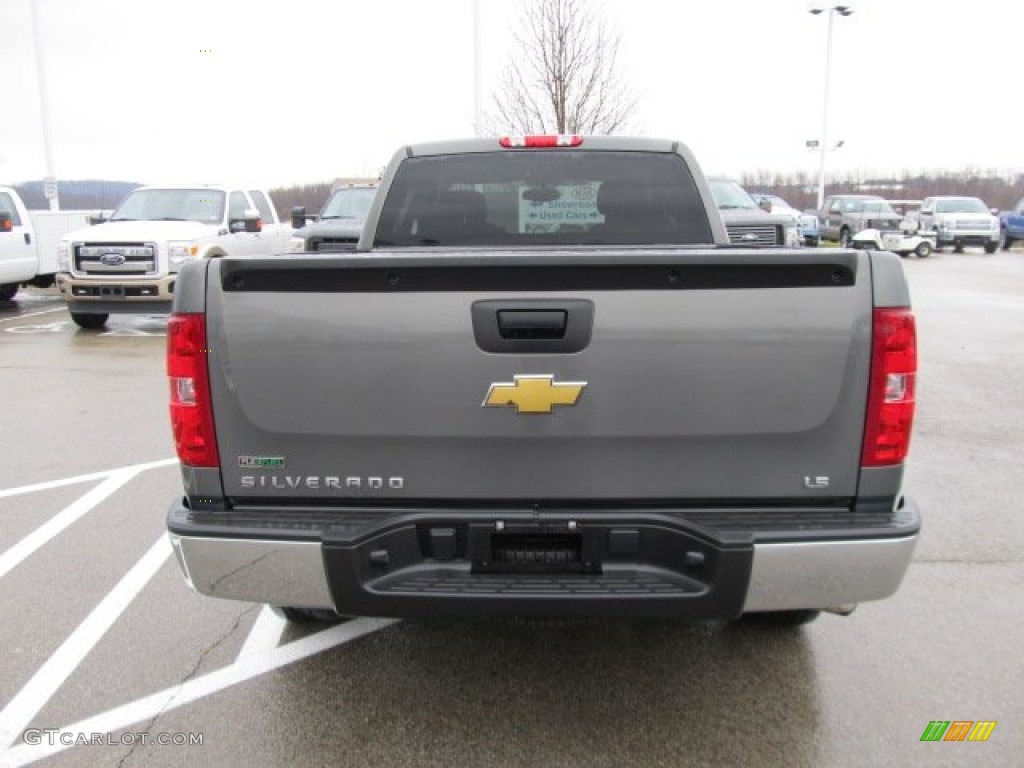 2011 Silverado 1500 LS Extended Cab 4x4 - Steel Green Metallic / Dark Titanium photo #9