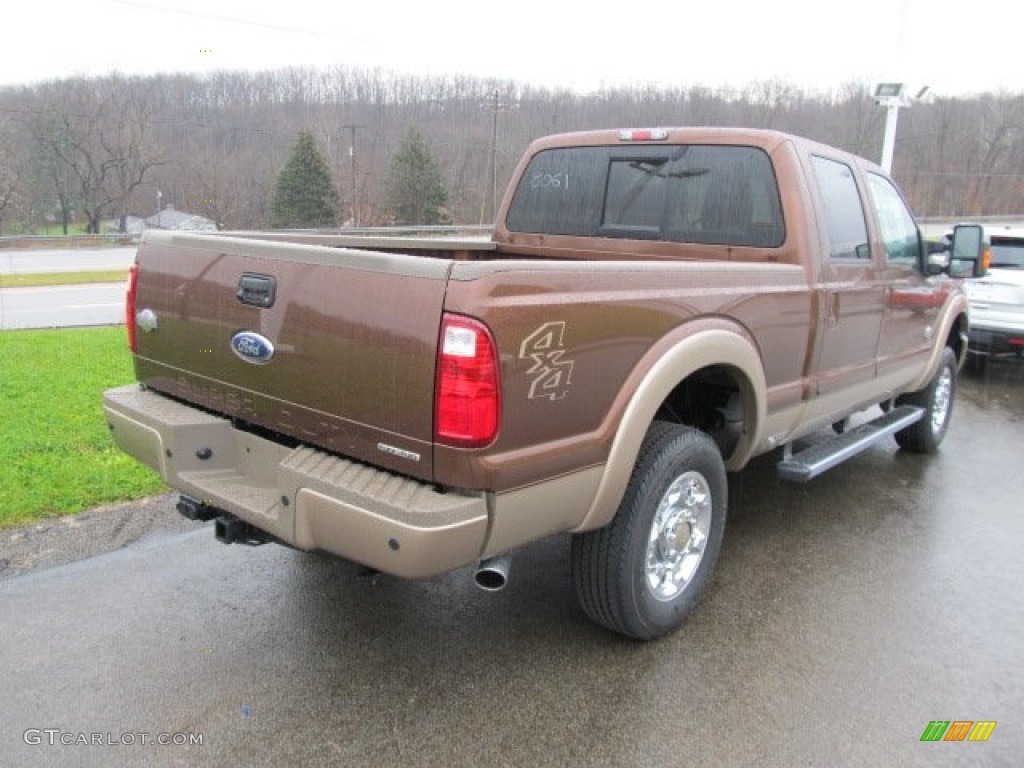 2012 F250 Super Duty King Ranch Crew Cab 4x4 - Golden Bronze Metallic / Chaparral Leather photo #11