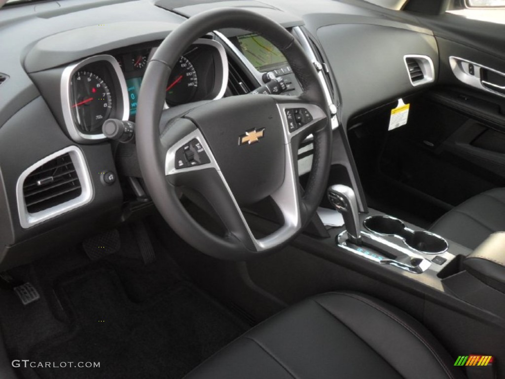 Jet Black Interior 2012 Chevrolet Equinox LT AWD Photo #56860160
