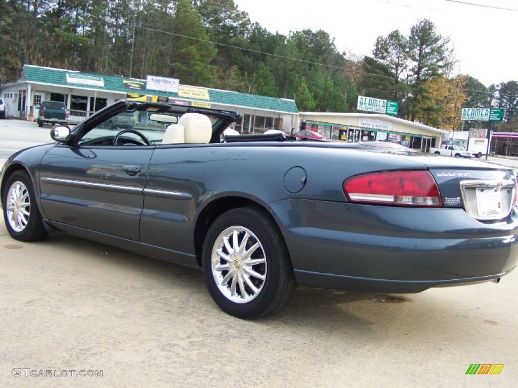 2002 Sebring Limited Convertible - Steel Blue Pearl / Sandstone photo #12