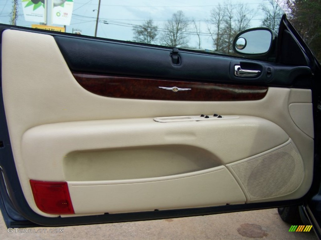 2002 Sebring Limited Convertible - Steel Blue Pearl / Sandstone photo #19