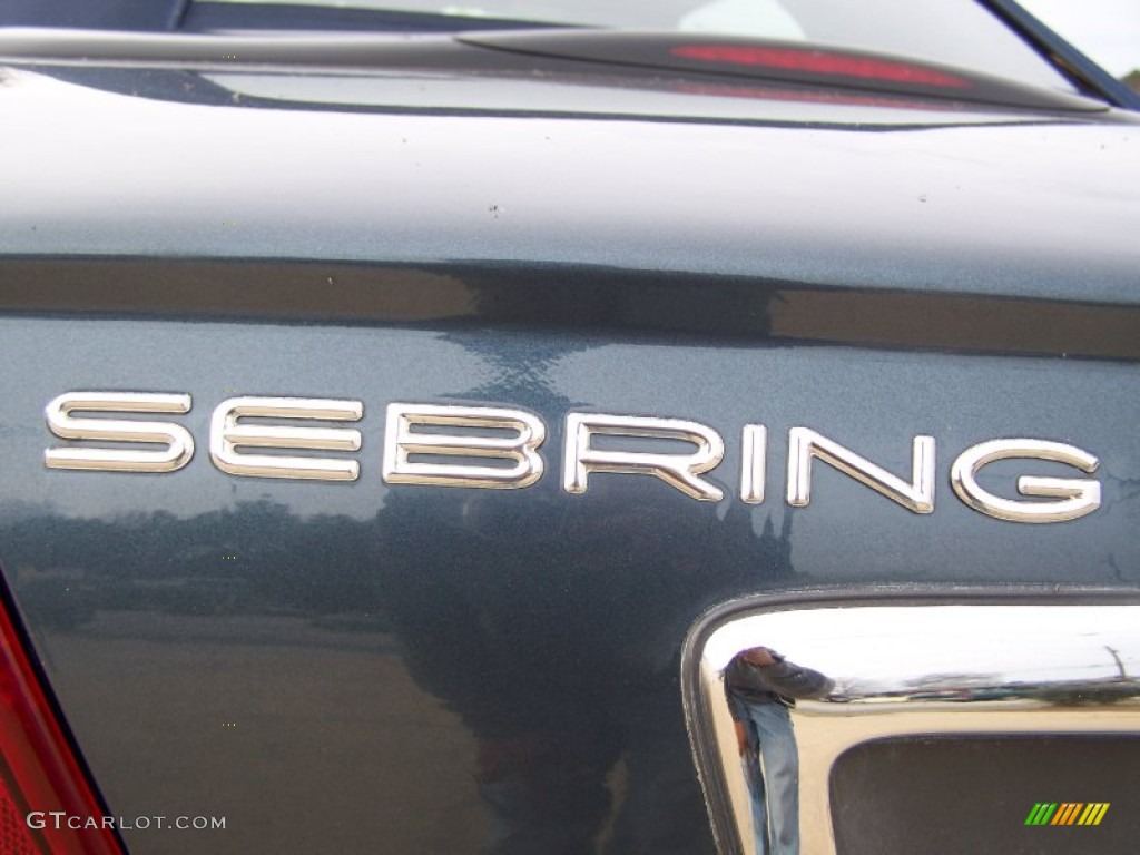 2002 Sebring Limited Convertible - Steel Blue Pearl / Sandstone photo #44