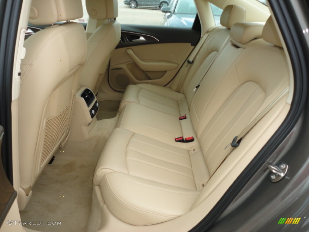 Velvet Beige Interior 2012 Audi A6 3.0T quattro Sedan Photo #56860535
