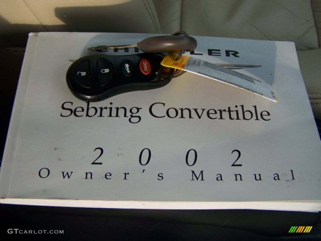 2002 Chrysler Sebring Limited Convertible Books/Manuals Photos