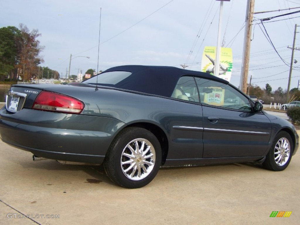 2002 Sebring Limited Convertible - Steel Blue Pearl / Sandstone photo #50