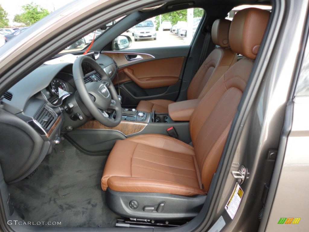 Nougat Brown Interior 2012 Audi A6 3.0T quattro Sedan Photo #56860598