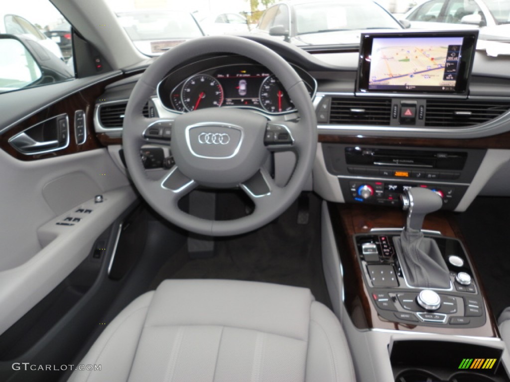 2012 Audi A7 3.0T quattro Prestige Titanium Grey Dashboard Photo #56860742