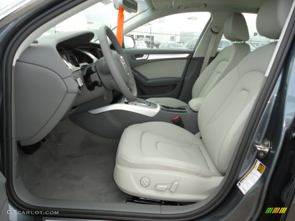 2012 Audi A4 2.0T Sedan Drivers seat in Light Gray Photo #56860889