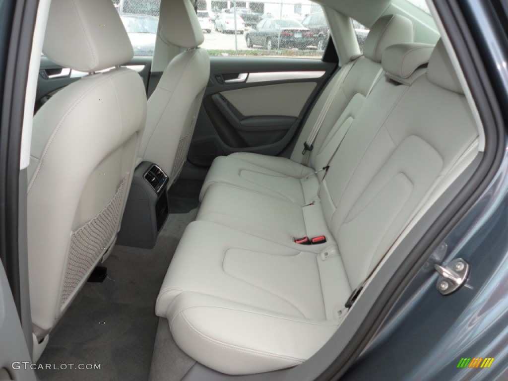 2012 Audi A4 2.0T Sedan Rear seats in Light Gray Photo #56860895