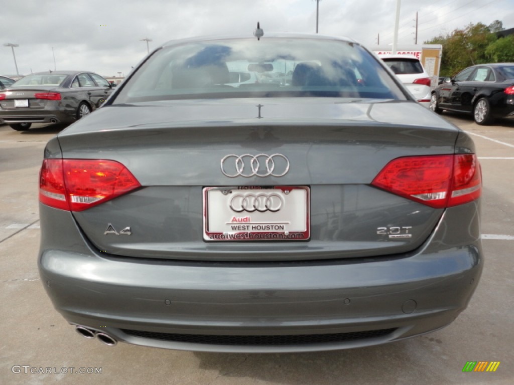 2012 A4 2.0T quattro Sedan - Monsoon Gray Metallic / Black photo #4