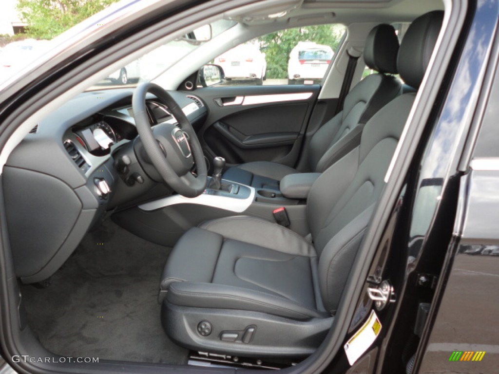 Black Interior 2012 Audi A4 2.0T Sedan Photo #56861132