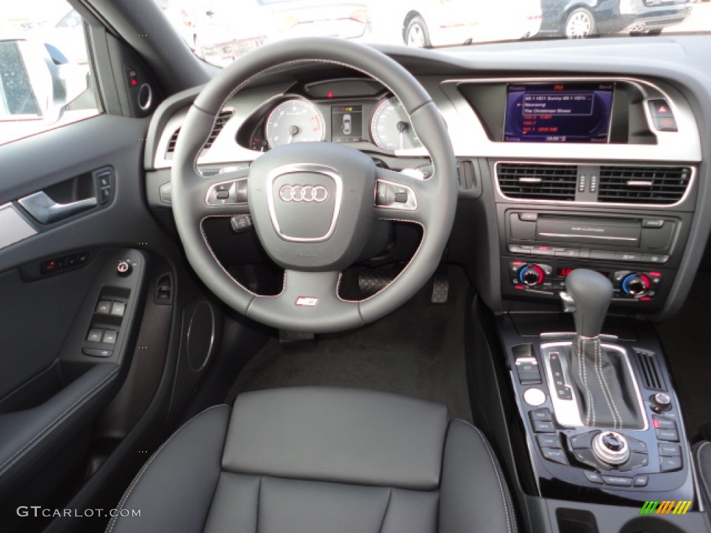 2012 Audi S4 3.0T quattro Sedan Black/Black Dashboard Photo #56861303