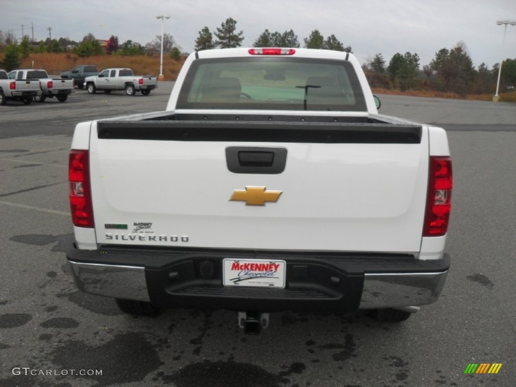 2012 Silverado 1500 Work Truck Extended Cab - Summit White / Dark Titanium photo #3