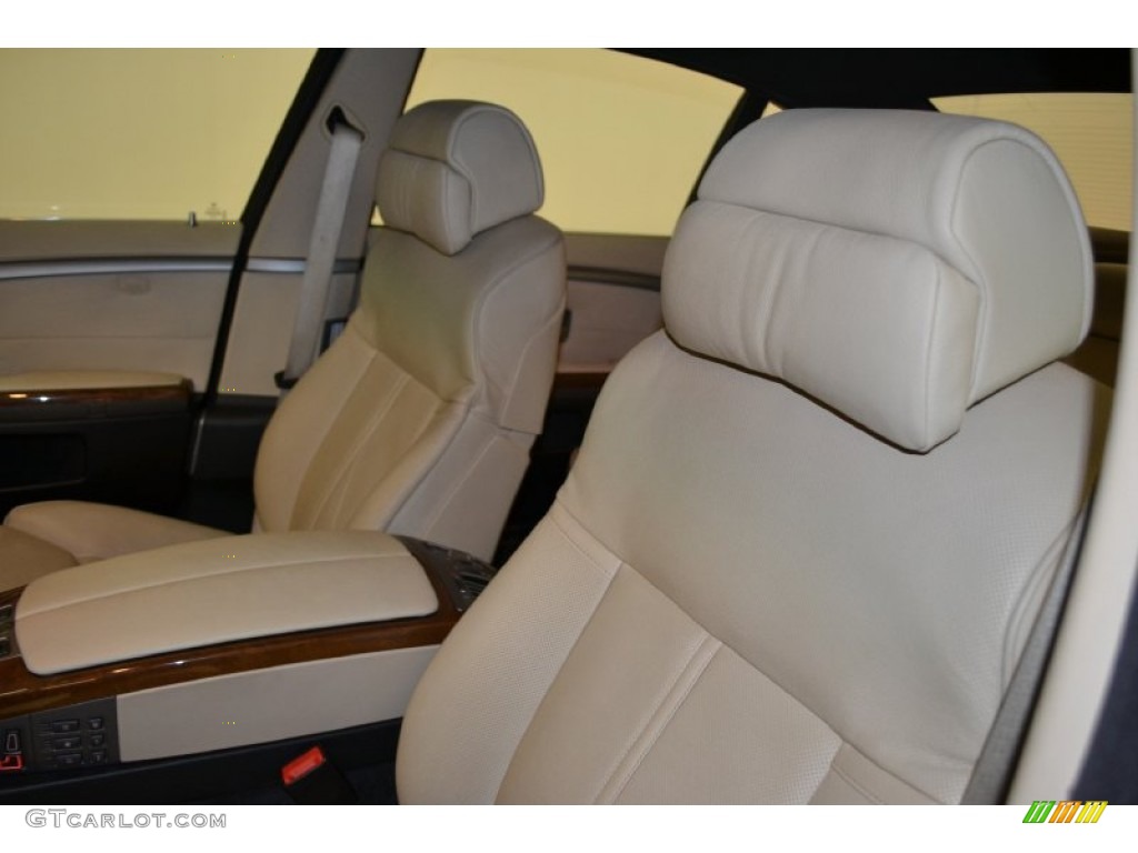 2008 7 Series 750Li Sedan - Monaco Blue Metallic / Cream Beige photo #19
