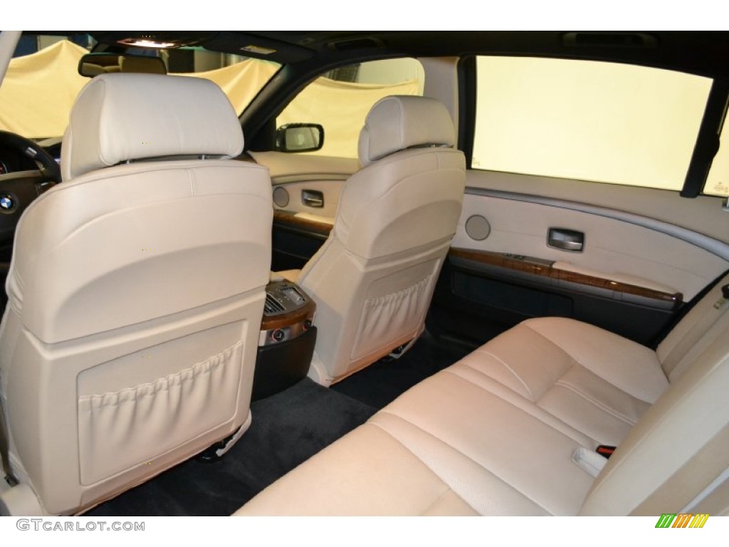 2008 7 Series 750Li Sedan - Monaco Blue Metallic / Cream Beige photo #23