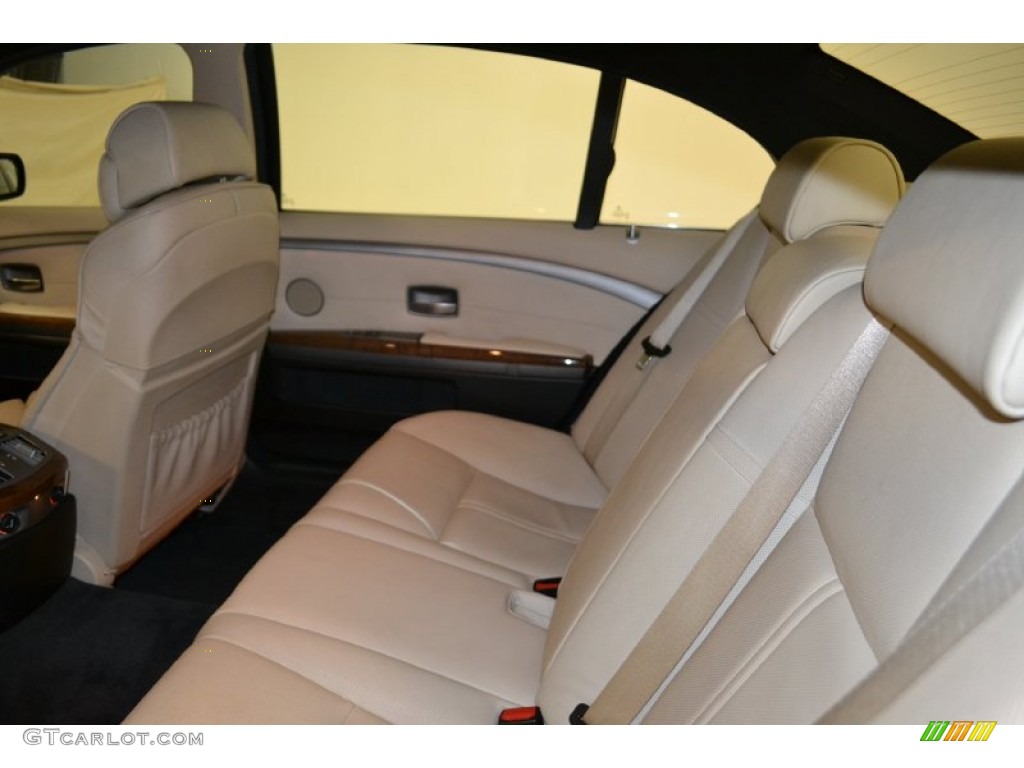 2008 7 Series 750Li Sedan - Monaco Blue Metallic / Cream Beige photo #24