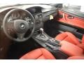 Coral Red/Black Prime Interior Photo for 2012 BMW 3 Series #56862398