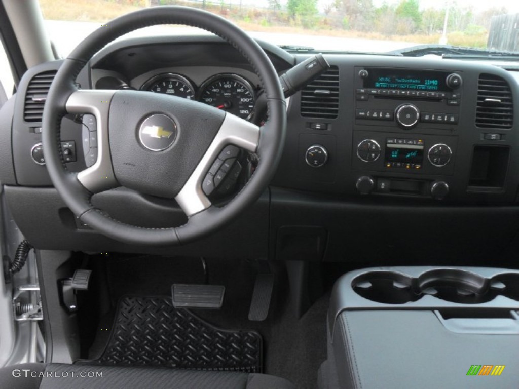 2012 Silverado 1500 LT Extended Cab 4x4 - Silver Ice Metallic / Ebony photo #15