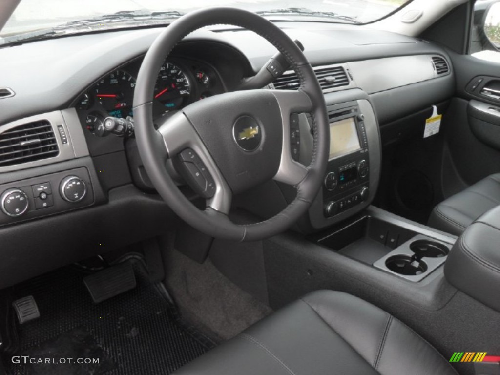 Ebony Interior 2012 Chevrolet Suburban LT 4x4 Photo #56863094