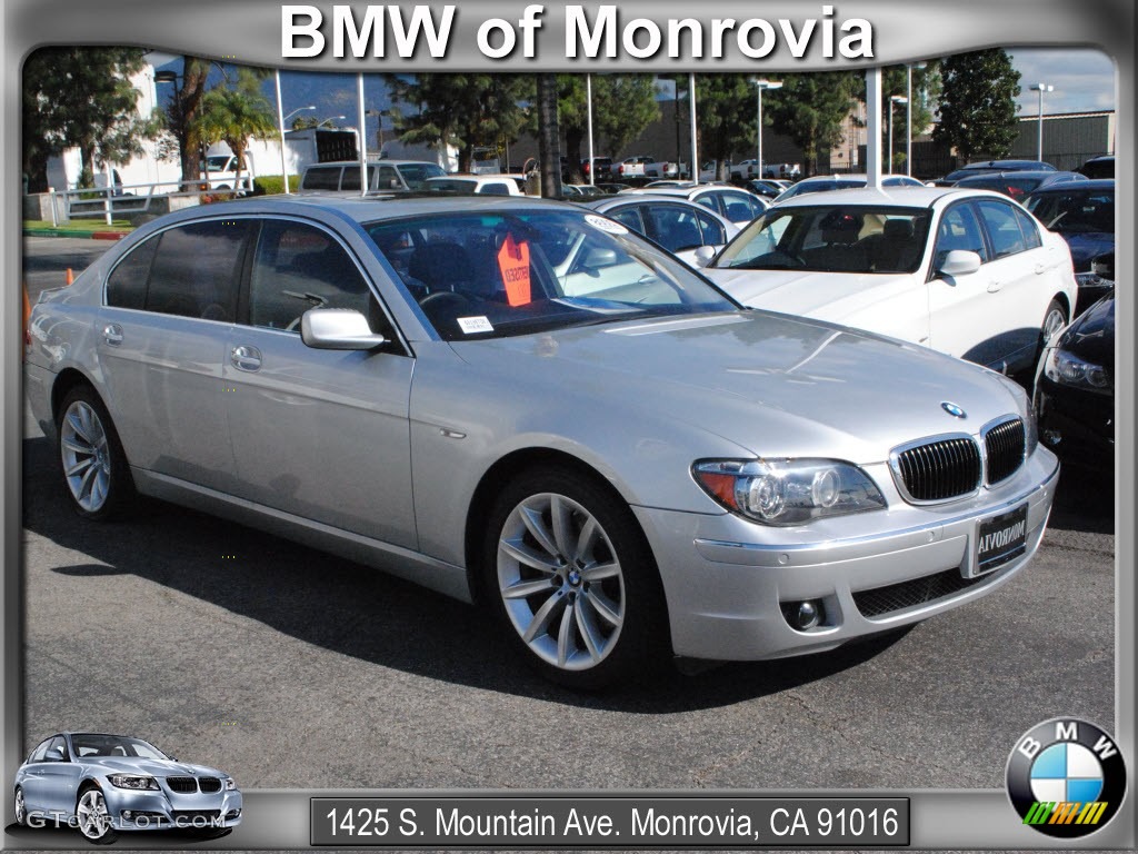 2008 7 Series 750Li Sedan - Titanium Silver Metallic / Black photo #1