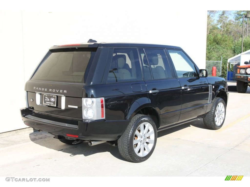 2007 Range Rover Supercharged - Java Black Pearl / Sand Beige photo #3