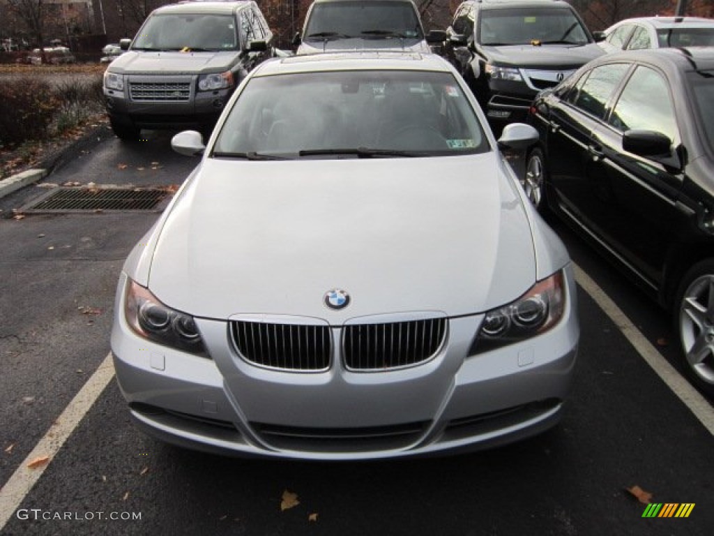 2006 3 Series 330xi Sedan - Titanium Silver Metallic / Black photo #2