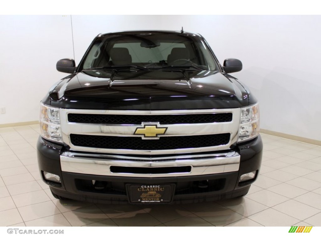 2010 Silverado 1500 LT Extended Cab 4x4 - Black / Ebony photo #2