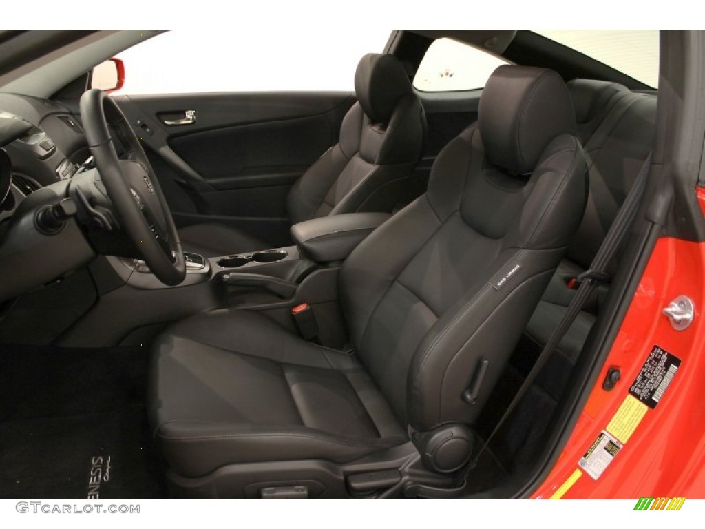 2011 Hyundai Genesis Coupe 3.8 Track Track Coupe, drivers seat in Black Leather Photo #56865983