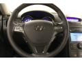Black leather wrapped steering wheel
