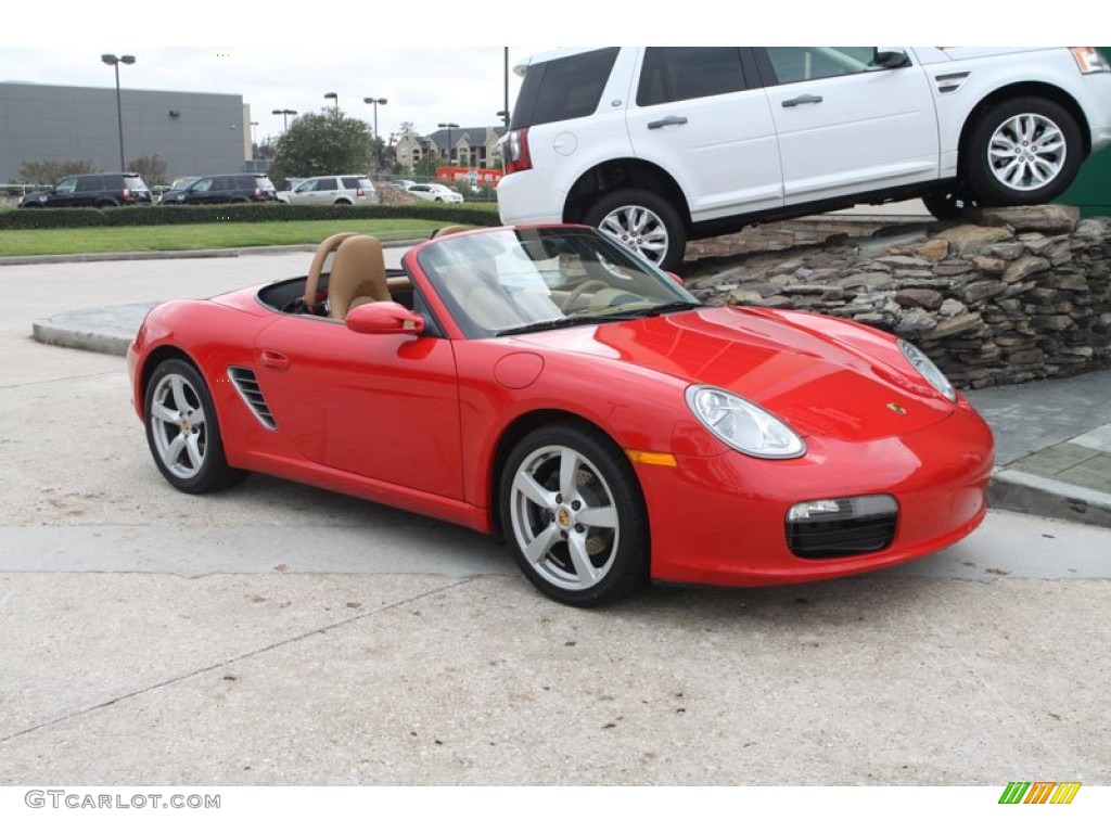 2008 Boxster  - Guards Red / Sand Beige photo #2