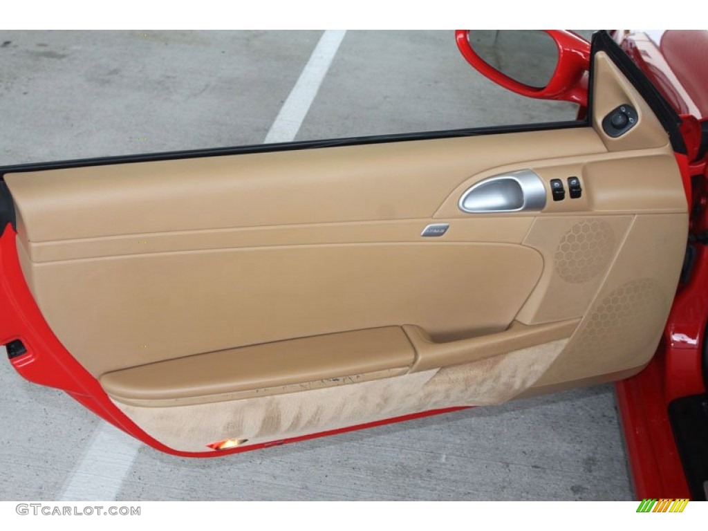 2008 Porsche Boxster Standard Boxster Model Sand Beige Door Panel Photo #56866773