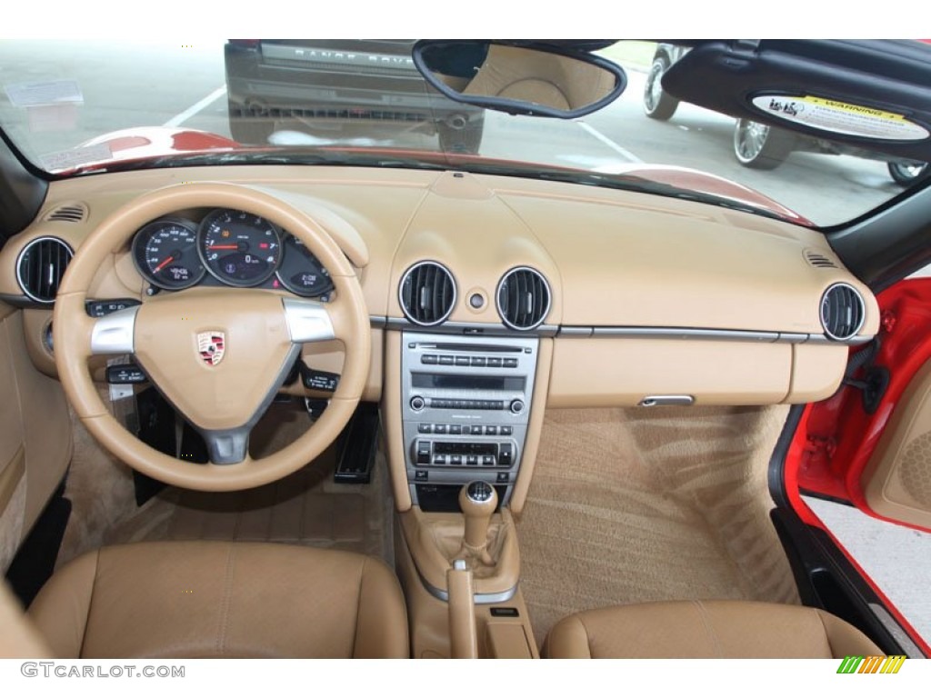 2008 Boxster  - Guards Red / Sand Beige photo #41