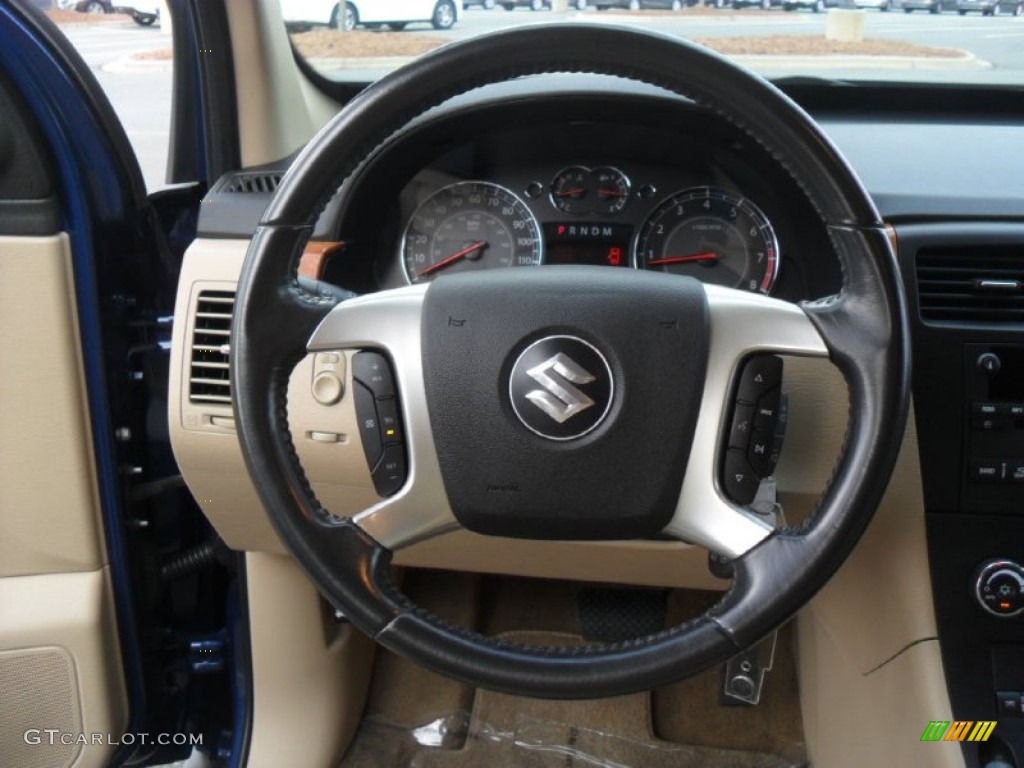 2008 Suzuki XL7 Luxury Beige Steering Wheel Photo #56868581
