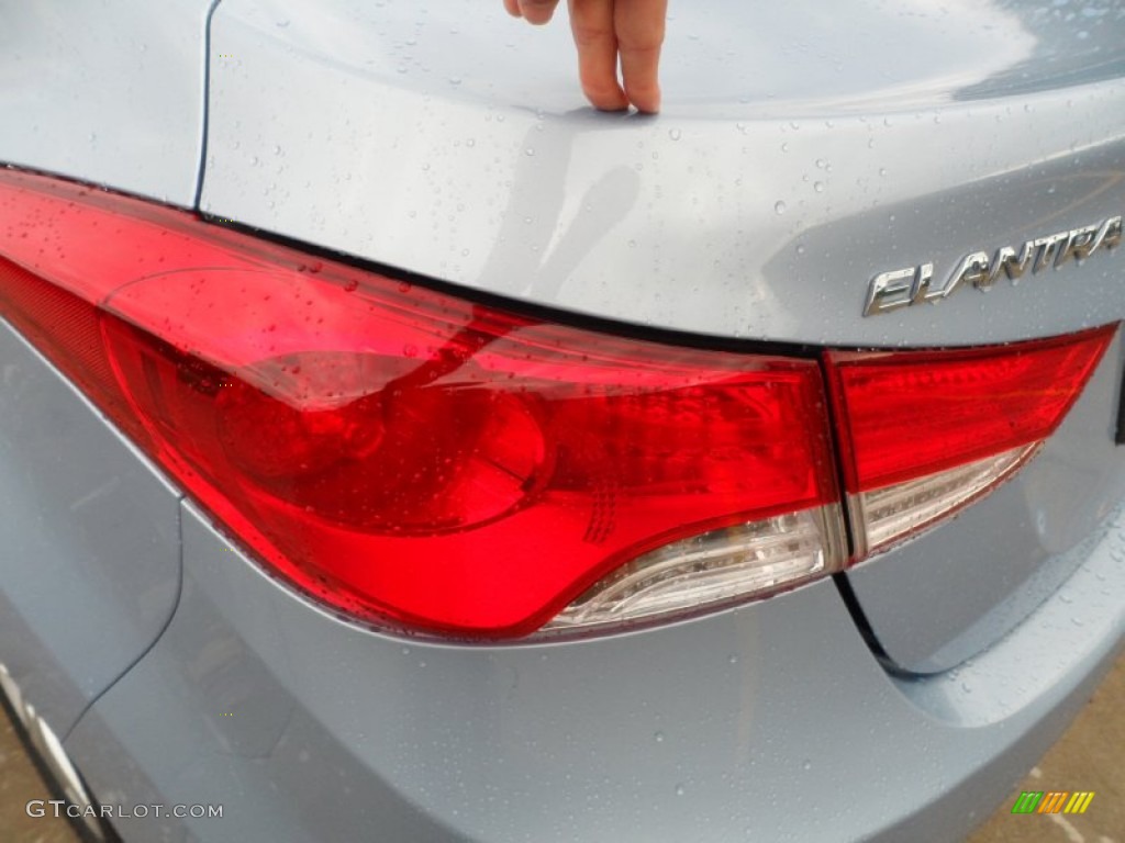 2012 Elantra GLS - Blue Sky Metallic / Beige photo #15