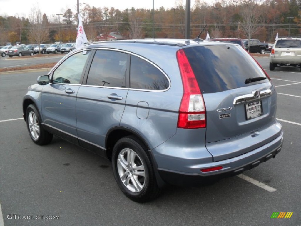 2010 CR-V EX-L - Glacier Blue Metallic / Gray photo #3