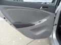 Gray 2012 Hyundai Accent GLS 4 Door Door Panel