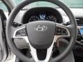 Gray 2012 Hyundai Accent GLS 4 Door Steering Wheel