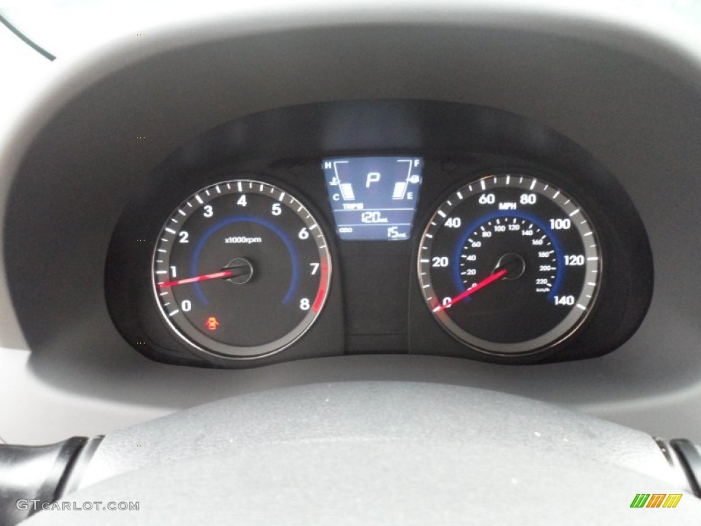 2012 Hyundai Accent GLS 4 Door Gauges Photo #56869616
